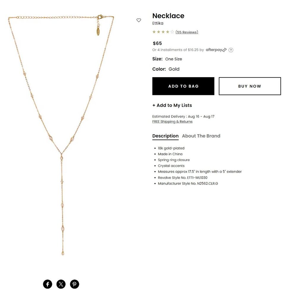 Necklace by Ettika